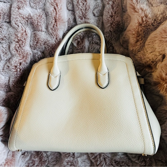 kate spade Cream Satchel with Structured Shape and Textured Finish - Picture 3 of 5